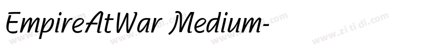 EmpireAtWar Medium字体转换